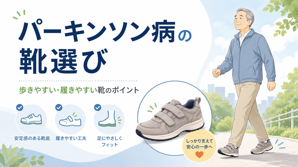 パーキンソン病の靴選び｜歩きやすい・履きやすい靴の条件とおすすめタイプを理学療法士が解説