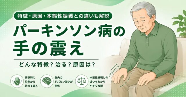 パーキンソン病の手の震えはどんな特徴？治る？原因・本態性振戦との違いも解説