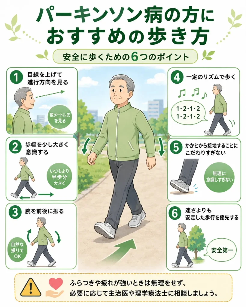 パーキンソン病の方におすすめの歩き方