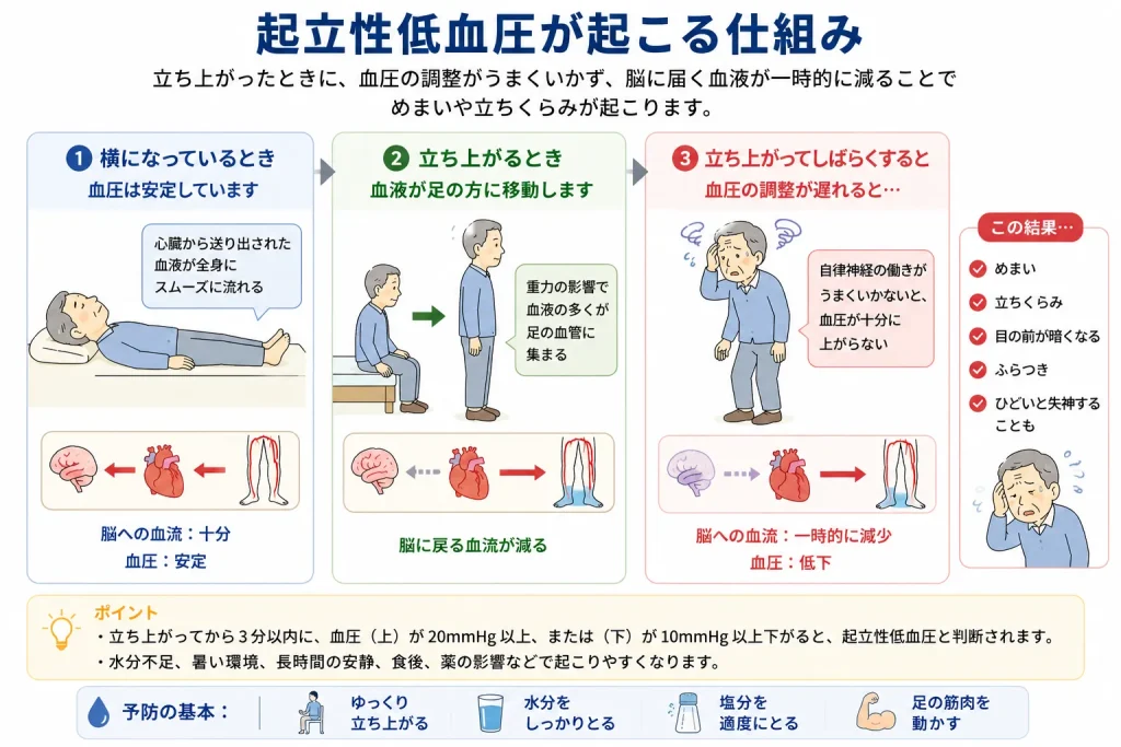 パーキンソン病＿起立性低血圧が起こる仕組み
