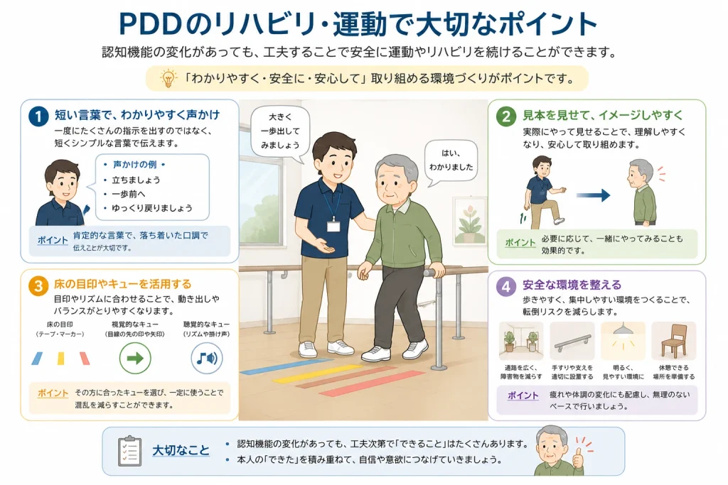PDDのリハビリ運動で大事なこと