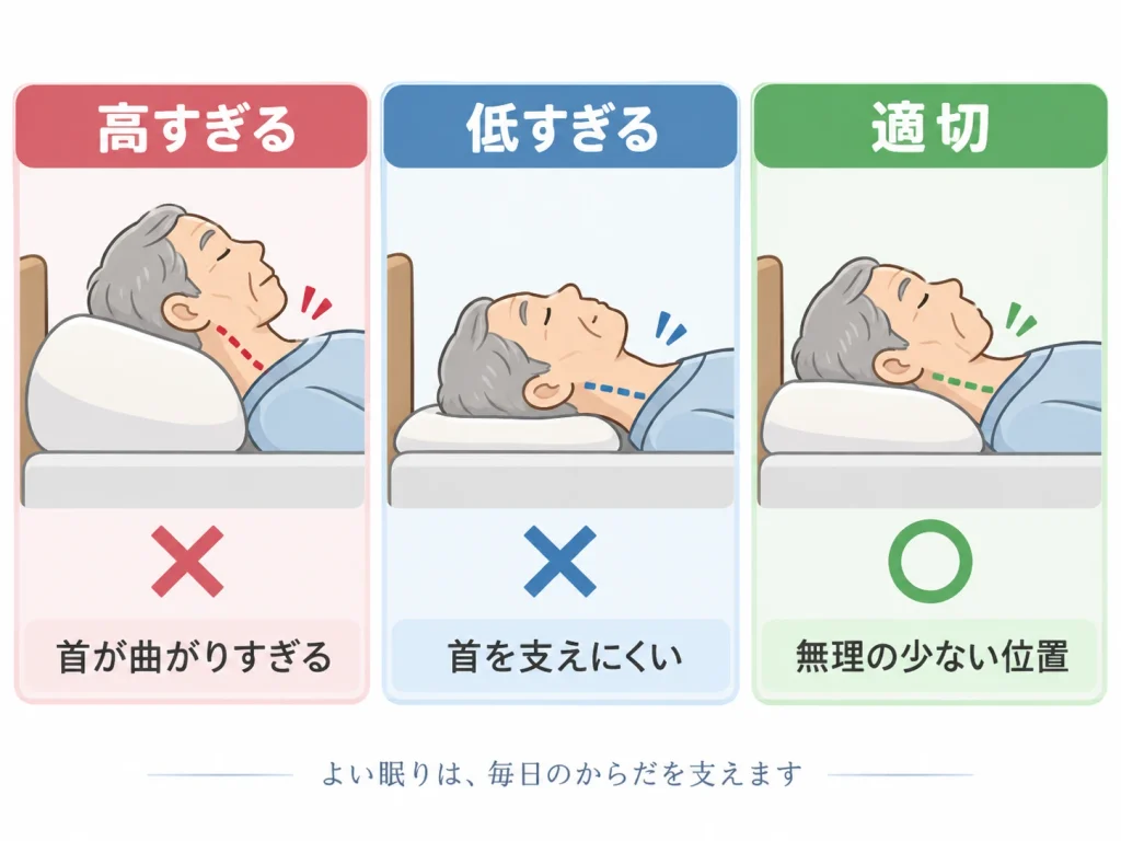 パーキンソン病の枕の選び方