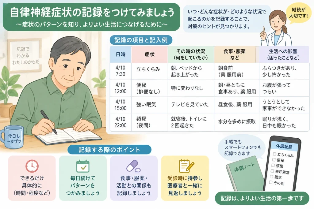 自律神経症状_記録方法ガイド